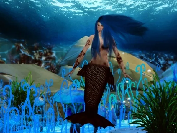 Alpha Mermaid Posepack - The Sims 4 Custom Content