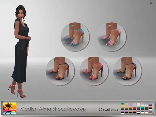 Maxis Match Madlen Alma Shoes Recolor - The Sims 4 Custom Content