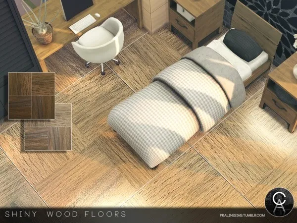 Alpha Shiny Wood Floors - The Sims 4 Custom Content