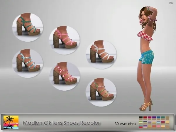 Alpha Madlen Okiteris Shoes Recolor - The Sims 4 Custom Content