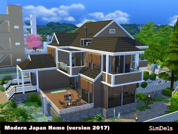 Maxis Match Modern Japan Home - The Sims 4 Custom Content