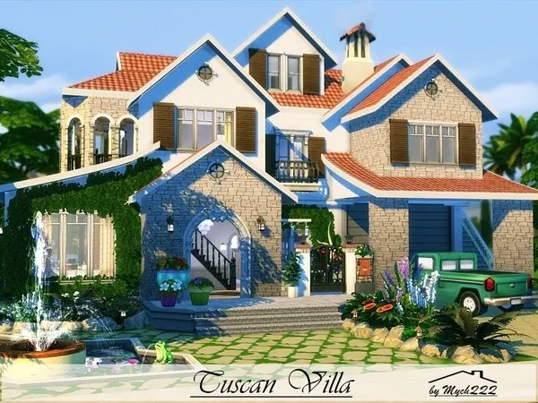 Maxis Match Tuscan Villa - The Sims 4 Custom Content