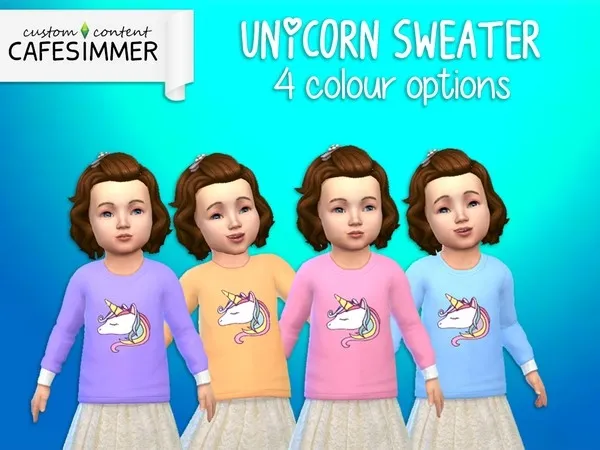 Alpha Cafesimmer Toddler Unicorn - The Sims 4 Custom Content