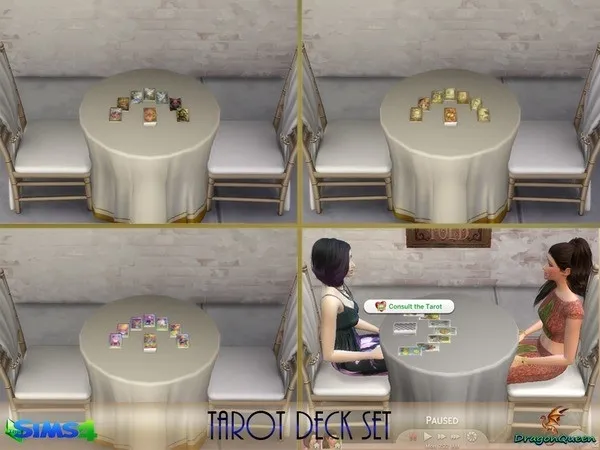 Alpha Tarot Deck Set - The Sims 4 Custom Content