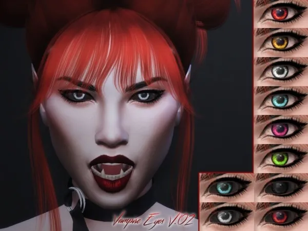 Alpha KM Vampire Eyes V02 - The Sims 4 Custom Content