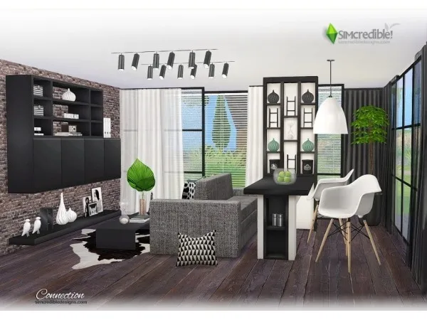 Alpha Connection Dining Room - The Sims 4 Custom Content