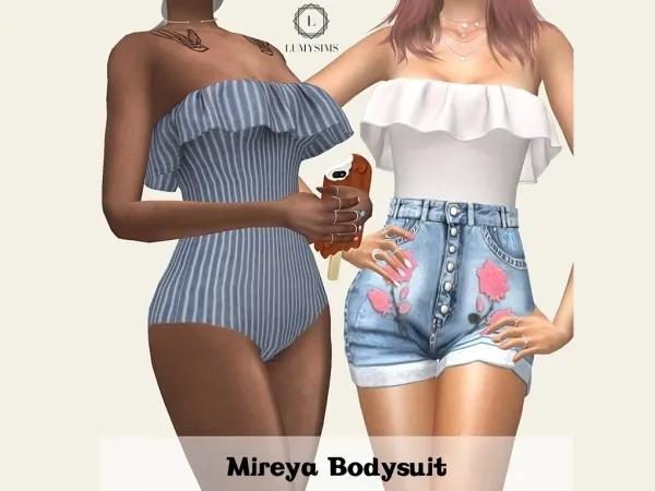 Alpha Mireya Bodysuit - The Sims 4 Custom Content
