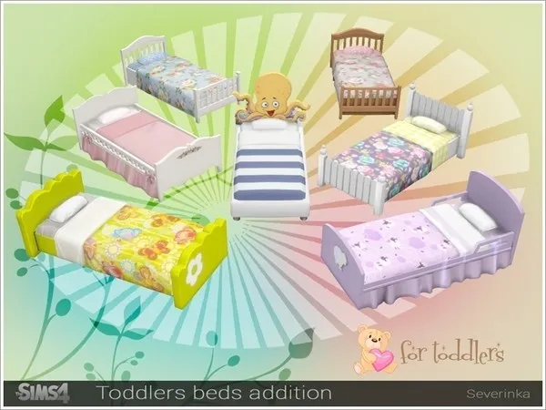 Alpha Toddlers beds addition pack - The Sims 4 Custom Content
