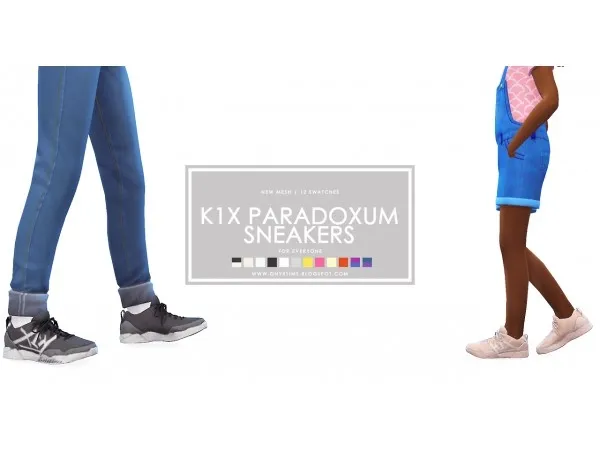 Alpha K1X Paradoxum Sneakers - The Sims 4 Custom Content