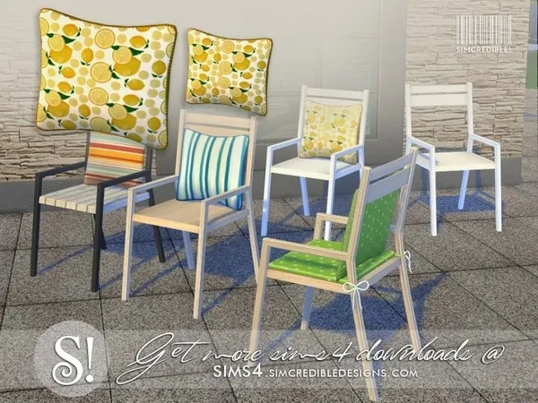 SIMcredible Like a Sunday cushion - The Sims 4 Custom Content