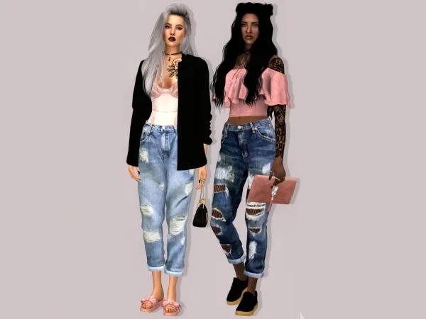 Simsimi Boyfriend Jeans - The Sims 4 Custom Content