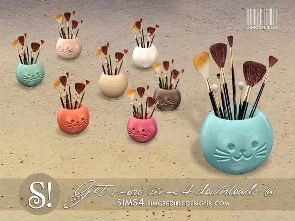 Jules makeup brushes - The Sims 4 Custom Content