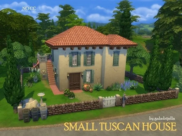 Maxis Match Small Tuscan House - The Sims 4 Custom Content