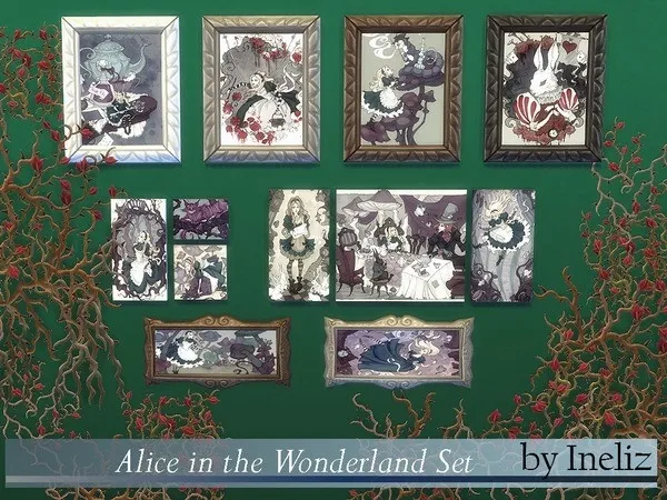 Alpha Alice in the Wonderland Set - The Sims 4 Custom Content