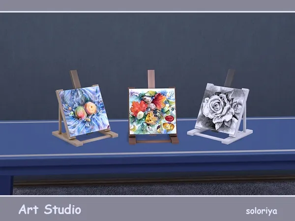 Art Studio Decorative Mini Easel - The Sims 4 Custom Content