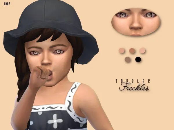 Alpha IMF Toddler Freckles BG - The Sims 4 Custom Content