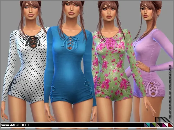 Alpha Ivory Bodysuit - The Sims 4 Custom Content