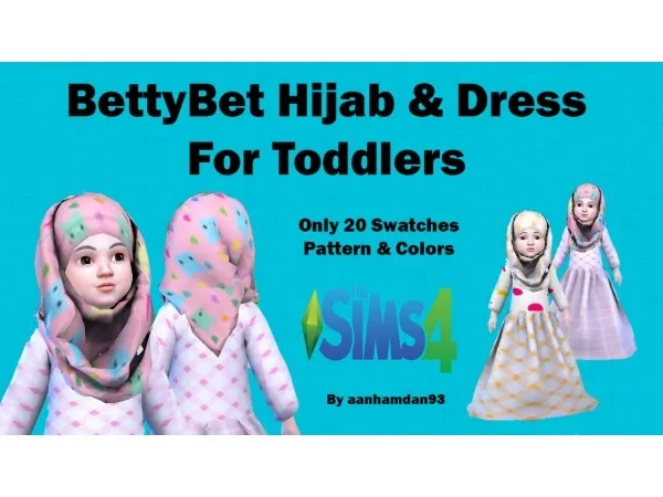 Maxis Match BettyBet Hijab for Toddlers - The Sims 4 Custom Content