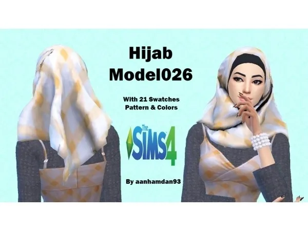 Maxis Match Hijab Model026 - The Sims 4 Custom Content
