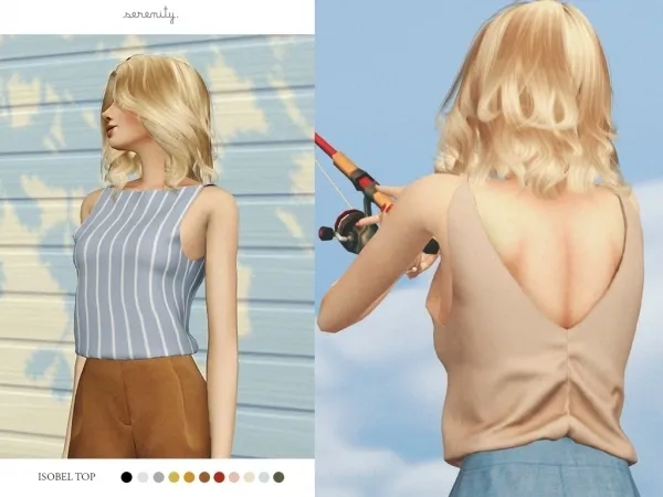 Mix Isobel Top - The Sims 4 Custom Content