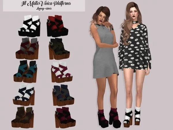 Ill Matic Vivica Platforms - The Sims 4 Custom Content