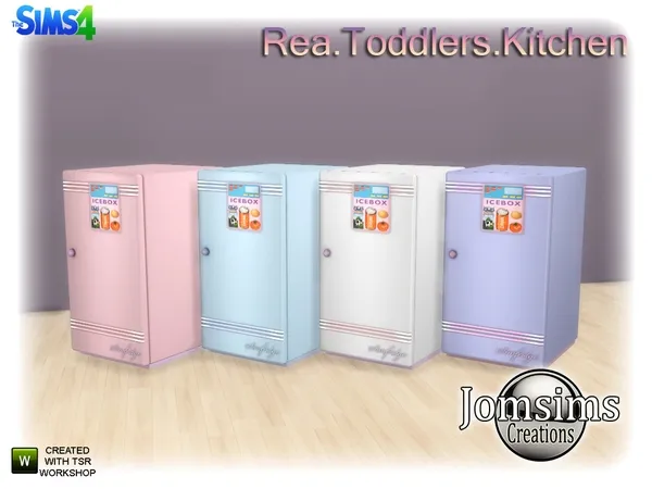 rea toddlers misc deco fridge - The Sims 4 Custom Content