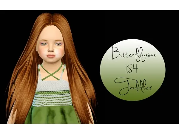 Alpha Butterflysims 184 Toddler Version - The Sims 4 Custom Content