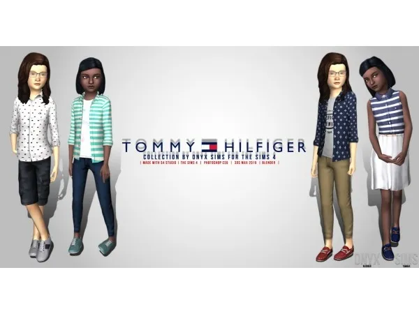 Maxis Match Tommy Hilfiger Kids Collection - The Sims 4 Custom Content