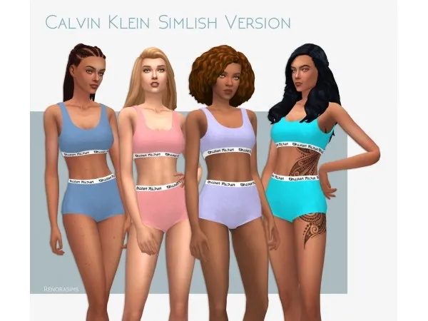 Maxis Match Calvin Klein's Simlish Version - The Sims 4 Custom Content