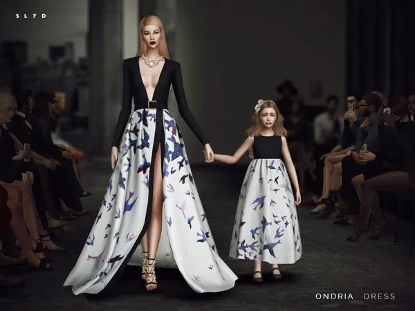 Alpha Ondria Dress - The Sims 4 Custom Content