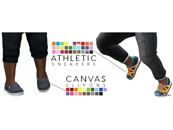 Alpha TODDLER CANVAS AND ATHLETIC SHOES - The Sims 4 Custom Content
