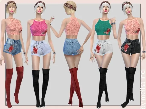 Alpha Casual Summer Outfits - The Sims 4 Custom Content