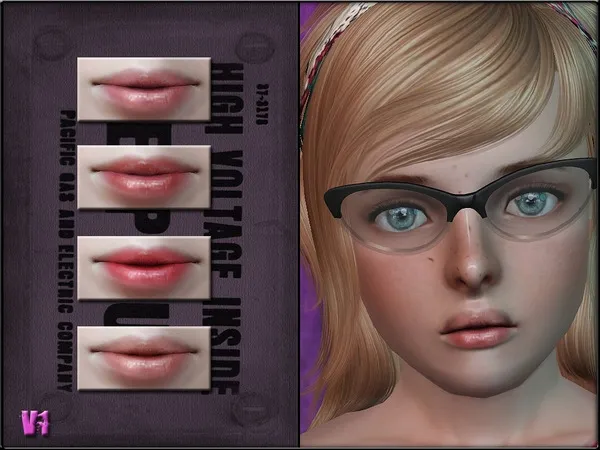 LipsSet2 Child v1 - The Sims 3 Custom Content
