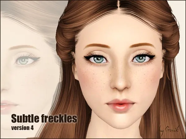 Subtle freckles v4 - The Sims 3 Custom Content
