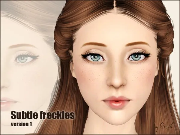 Subtle freckles v1 - The Sims 3 Custom Content