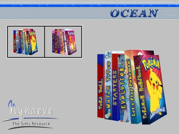 Ocean Kids Books - The Sims 4 Custom Content