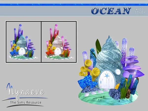 Ocean Kids Dollhouse - The Sims 4 Custom Content