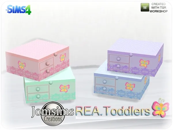 rea toddlers deco box for jewelry closed - The Sims 4 Custom Content