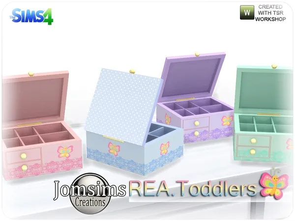 rea toddlers deco box for jewelry - The Sims 4 Custom Content