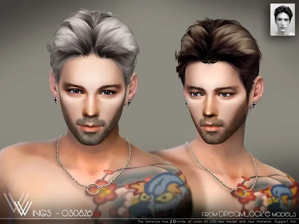 Alpha WINGS OS0826 - The Sims 4 Custom Content