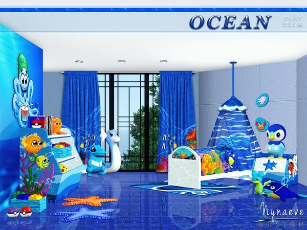 Ocean Play Room - The Sims 3 Custom Content