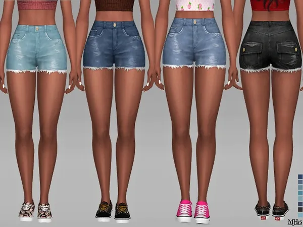 Maxis Match S4 Eloni Shorts - The Sims 4 Custom Content
