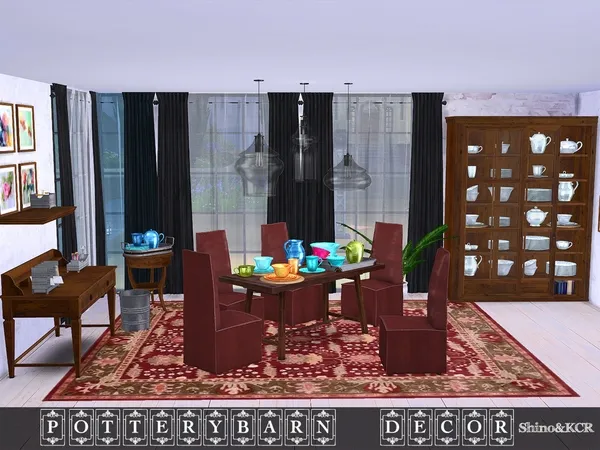 Alpha Decor Potterybarn by thesimsresource - The Sims 4 Custom Content