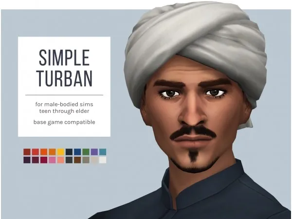 Alpha Simple Turban - The Sims 4 Custom Content