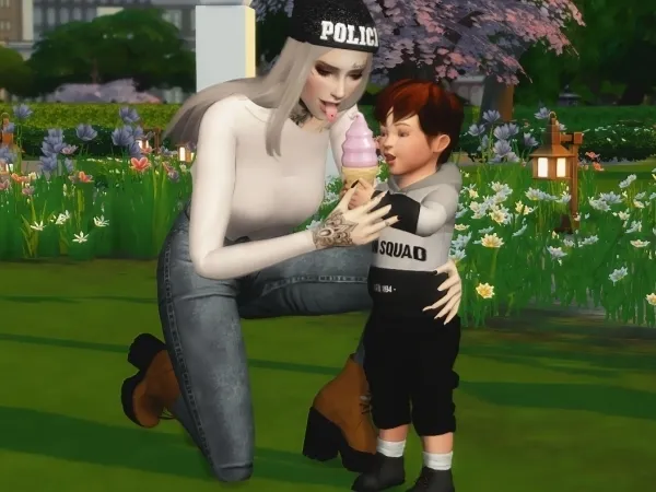Alpha Toddler Poses 02 by overkillsimmer - The Sims 4 Custom Content