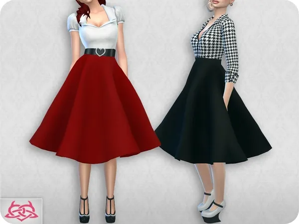 Alpha Vintage Basic skirt 2 - The Sims 4 Custom Content