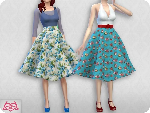 Alpha Vintage Basic skirt 2 RECOLOR 1 (Needs mesh) - The Sims 4 Custom Content