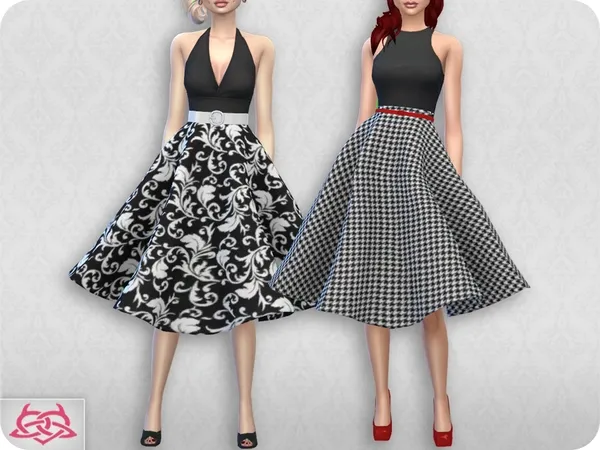 Alpha Vintage Basic Skirt 2 R2 - The Sims 4 Custom Content
