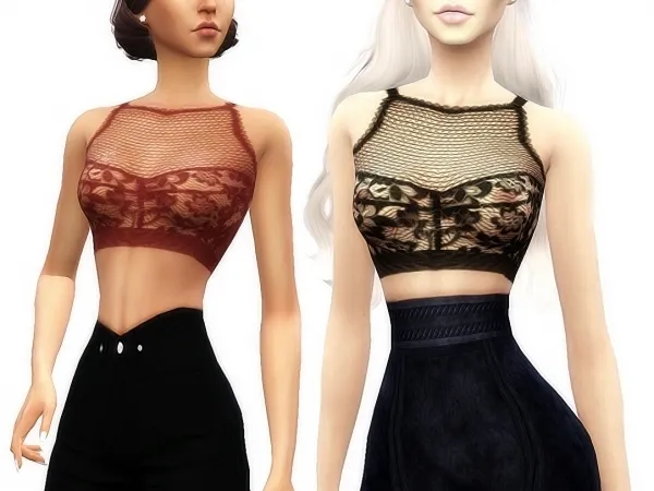 Shimydim Lace Bra - The Sims 4 Custom Content