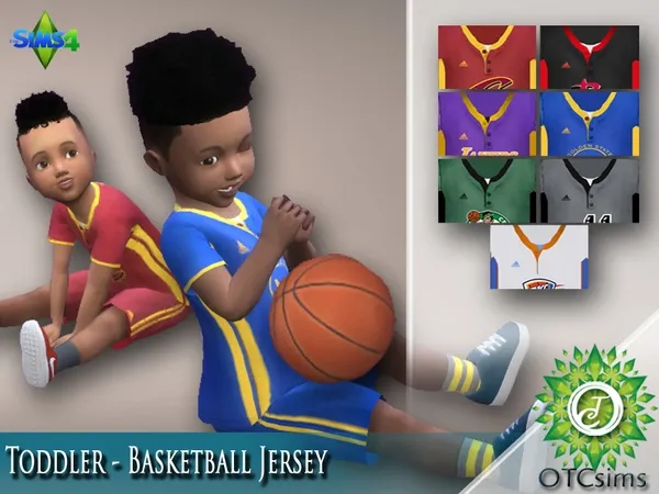 Alpha Toddler Basketball Jersey Outfit - The Sims 4 Custom Content
